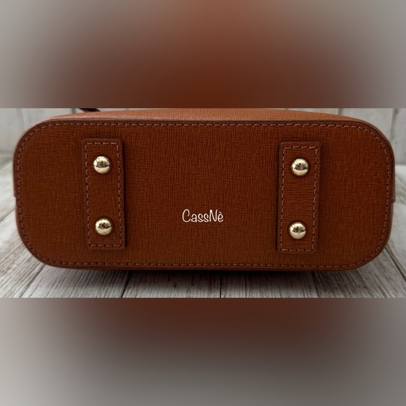 Saffiano Zip Crossbody Convertible Handbag - Picture 7 of 15